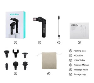 Professionelle Handmassagepistole mit Tiefengewebe-Perkussion zur Muskelentspannung, 2000mAh Akku, 5-6 Stunden Laufzeit - Product Image 5