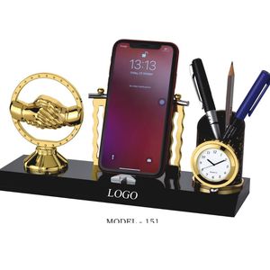 Sleek Metal Desktop Organizer Multifunctional Office Workspace Accessory Vibrant Colors Durable Ergonomic <b>Document</b> <b>Holder</b> - Product Image 1
