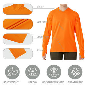 Sudadera con capucha para pesca al aire libre para hombre, tela de poliéster y spandex, sudadera con capucha para pesca con impresión personalizada para hombre - Product Image 4