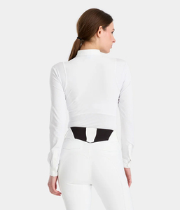 Chemise d'équitation pour femmes OEM, légère, respirante, à manches courtes, pour l'entraînement équestre, personnalisable - Product Image 2