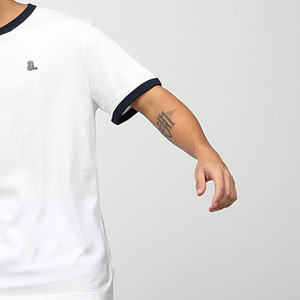 Nueva Camiseta de Moda para Hombre, Casual, de Manga Corta, Cuello Redondo, Lisa, con Logotipo Personalizado en la Parte Delantera, Talla Grande, Transpirable, Ajustada, 100% Algodón, de Secado Rápido - Product Image 3