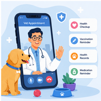 Desarrollo de Aplicaciones Móviles para Servicios de Mascotas: Peluquería, Veterinaria, Paseo de Perros, Alojamiento, Entrenamiento, Reservas, Internet, Linux