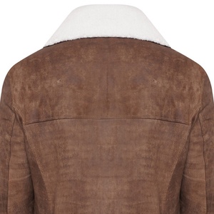 Manteau en cuir véritable pour homme, style trench long, avec boutons, effet vieilli, service personnalisé, prix d'usine - Product Image 5