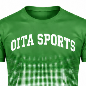 Camiseta de Sublimación con Degradado Verde Kelly y Blanco para Hombre, Manga Corta, Cuello Redondo, Impresión Personalizada, Deportiva, Entrenamiento, Rendimiento - Product Image 3