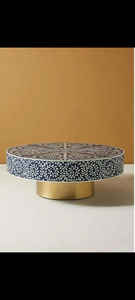 Table basse ronde décorative moderne en coquille écologique durable faite à la main, salon, design floral de luxe, meubles - Product Image 3