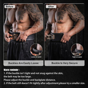 Ceinture de musculation de qualité supérieure en cuir de vachette et néoprène, réglable, robuste, antidérapante, protection avancée pour les lifters exigeants - Product Image 5