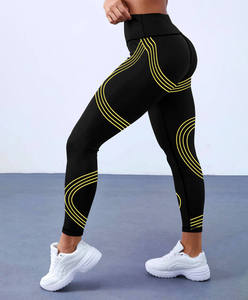 Leggings de yoga taille haute pour femmes, extensibles dans quatre directions, séchage rapide, respirants, longueur cheville, fitness, vente en gros usine, personnalisables OEM ODM - Product Image 1
