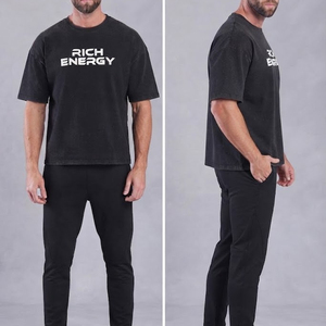 เสื้อยืดคอกลมคลาสสิกผู้ชาย ผ้าฝ้ายพรีเมียม 100%  เสื้อยืดคอกลมลำลอง พิมพ์โลโก้ตามสั่ง - Product Image 3