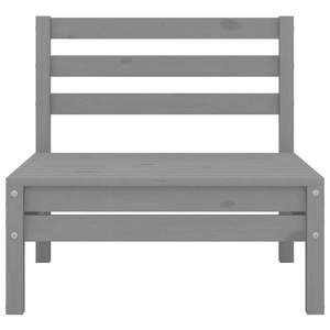 Canapé de jardin modulaire moyen en pin massif gris, mobilier d'extérieur confortable et élégant - Product Image 4