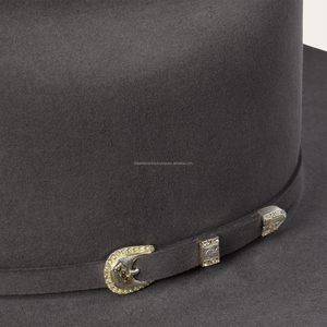 Sombreros de vaquero occidentales Clásicos | Sombreros de cuero de rodeo con logotipo personalizado | Proveedor de fábrica de gorras de vaquero de calidad superior - Product Image 4