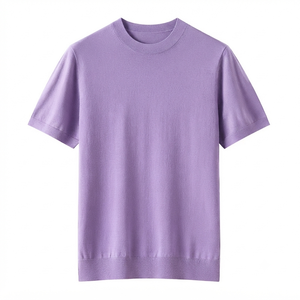 <b>Women</b> <b>V</b>-<b>neck</b> Regular Fit Casual Solid Color Canvas Polyester Breathable Short Sleeve Short Summer <b>T</b>-<b>Shirts</b> Hot Sale Best Price - Product Image 3