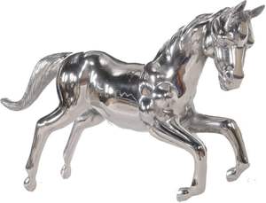 Sculpture de cheval décorative en aluminium faite à la main pour la décoration intérieure de maison, bureau, jardin, patio de luxe - Product Image 4