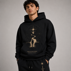 Conjuntos de Sudadera con Capucha y Pantalones Deportivos con Estampado Gráfico Personalizado para Hombre, Fabricante y Proveedor de Ropa Deportiva de Forro Polar Grueso y Estilo Urbano - Product Image 3