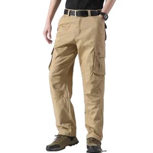 Pantalones Cargo de moda Casual Mans Slim Venta al por mayor Precio barato personalizado 100% Algodón Hombres Pantalones casuales Liso OEM 6 bolsillos - Product Image 3
