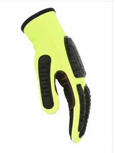 Gants de travail pratiques résistants aux chocs, design ergonomique moderne, revêtement en nitrile sur la paume, niveau de protection contre les coupures ANSI/ISEA 4, respirants et confortables - Product Image 5
