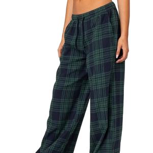 Pantalon de bureau droit tissé vintage pour femmes 4 poches en toile Cargo Jeans pour l'hiver Style avant plat - Product Image 1