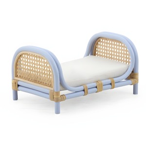 Accesorios para dormitorio de muñecas, mini camas para muñecas, cama de juguete de ratán natural, precio directo de fábrica en Vietnam - Product Image 3