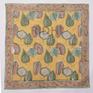 Handmade <b>Green</b> Leaf Floral Cotton <b>Napkins</b> Block Print Reusable Table <b>Linen</b> Dinner <b>Napkins</b> <b>Bulk</b> Wholesale Wedding Party, Hotels - Product Image 3