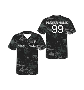 Camiseta de Béisbol Sublimada Personalizada con Camuflaje Morado, Manga Corta, Absorbe la Humedad, para Todas las Temporadas, Nombre del Equipo, Jugador 99 - Product Image 6