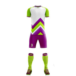 Custom Design Adults <b>Kids</b> Sublimation Soccer Wear Football Jerseys Short Set Soft Breathable Quick Dry Fit Jersey Football Gear - Product Image 4