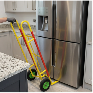 High Quality 4-Wheel Professional Rubber Frame Hand Truck Vietnam Certified Heavy <b>Appliance</b> <b>Dolly</b> OEM/ODM Filling Machines - Product Image 2