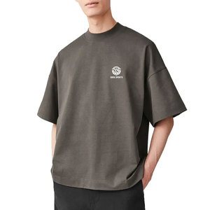 ออกแบบโลโก้ของคุณเองบนเสื้อยืดโอเวอร์ไซส์ผู้ชาย ผ้าฝ้าย 100% ทรงหลวม สวมใส่สบาย ดีไซน์ล่าสุด เสื้อยืดโอเวอร์ไซส์สำหรับผู้ชาย - Product Image 1