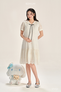 Vestido de Maternidad de Lino Ecológico para Verano B2 MUM V1452, Suave, Transpirable, Absorbente de Sudor, Sin Elasticidad - Product Image 6