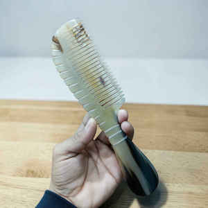 Premium Handmade Ox Horn <b>Hair</b> <b>Comb</b> Natural Anti-Static <b>Hair</b> Care <b>Comb</b> for Smooth Styling at Wholesale Price - Product Image 4
