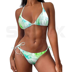 Oferta Especial: Conjuntos de Bikini de Dos Piezas para Chicas Jóvenes con Logotipo Personalizado, Bikinis Sólidos y Trajes de Baño - Product Image 5