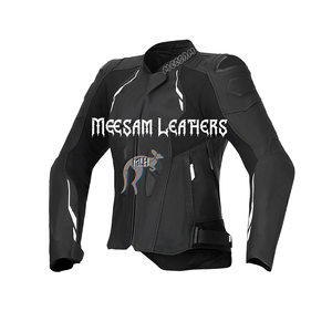 Leather <b>Racing</b> <b>Jackets</b> for Motorbikes Premium Quality Kangaroo Cowhide Milled Made in Pakistan Motorbike Wear Perforated - Product Image 1