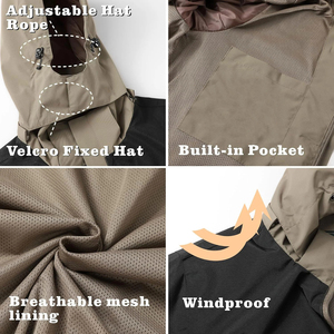 Hot Sale Waterproof Hiking <b>Rain</b> <b>Jacket</b> Hooded For Men Customized Logo Windbreaker Zip-Up High Quality <b>Rain</b> <b>Jacket</b> For Men - Product Image 6