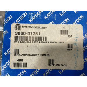 Roulement à billes AMAT 3060-01261 Rad Cont, 4.250ID - Équipements et pièces semi-conductrices de renommée mondiale à confiance - Product Image 6
