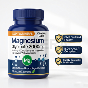 Cápsulas de Glicinato de Magnesio OEM 2000mg con Vitamina B6, Fabricante de Marca Privada - Product Image 4