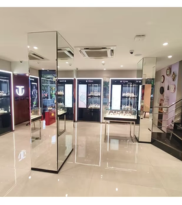 Modern Luxury Watch Shop Interior Design Premium Watch Display Glass Cabinets LED <b>Lighting</b> Stylish Showroom Furniture Unit - Product Image 5