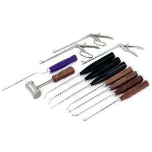 Juego de curetas lumbares para cirugía de columna, instrumentos quirúrgicos ortopédicos y de neurocirugía, de acero inoxidable de grado hospitalario - Product Image 3