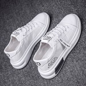 Men's Summer Breathable Lace up <b>Canvas</b> <b>Sneakers</b> Comfortable Rubber Outsole Casual Trendy All-Match Mesh Lining Round Toe - Product Image 3