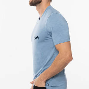 Camisetas ligeras de secado rápido 100% algodón para hombre, estampadas, con cuello en V, ropa de moda a bajo precio, camiseta holgada con cuello en V para hombre - Product Image 4