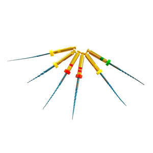 Limes rotatives dentaires à activation thermique bleues en NiTi pour endodontie, à utiliser avec un moteur, pour le traitement et le nettoyage des canaux radiculaires chez le dentiste - Product Image 2