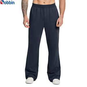 Pantalones Deportivos de Moda para Hombre, Estilo Flare, Pierna Ancha, Color Sólido, Transpirables, Ecológicos, Holgados, con Bolsillos, Cintura Elástica, para Gimnasio - Product Image 3