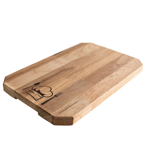 Tabla de cortar de madera negra resistente de roble oscuro y acacia, bandeja de charcutería vintage con asa - Product Image 6