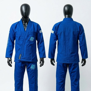 Custom <b>Blue</b> Brazilian Jiu Jitsu Gi Suit Heavyweight BJJ Kimono Uniform for Men Martial Arts Training - Product Image 1