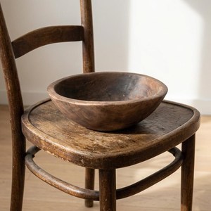 Large Handmade <b>Rustic</b> Wooden Salad Bowl Natural <b>Wood</b> Serving Kitchen Decor Fruit Bowl Minimalist Table Centerpiece - Product Image 3