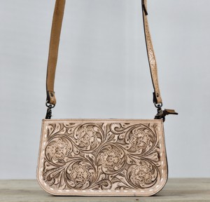 2026 New Arrival Tooling Florals Embossed Genuine Leather <b>Shoulder</b> Purse For Women Handmade Adjustable Single <b>Strap</b> <b>Shoulder</b> Bag - Product Image 1