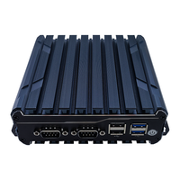 Mini Computadora Industrial Integrada Sin Ventilador, Carcasa de Aluminio, Doble LAN, COM, HDMI, VGA, USB, Amplio Rango de Temperatura 24/7, Larga Duración de la Batería, Montaje Industrial