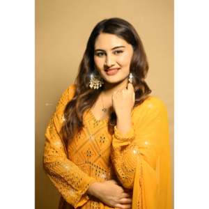 Hermoso vestido de fiesta para mujer Anarkali con colgante y conjuntos Dupatta - Product Image 2