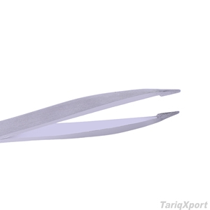 Pince à épiler professionnelle en acier inoxydable à double extrémité, à pointe inclinée de précision, pour cils et sourcils, vente en gros d'usine, sûre - Product Image 4