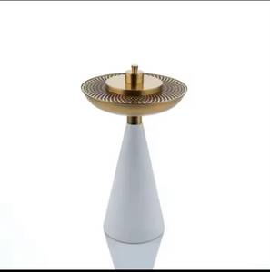 Middle East Style Stainless Steel Bakhoor Burner <b>Cone</b> Shaped Base Perforated Lid Charcoal Aromatic Fragrance Censer - Product Image 4