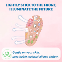 Patchs oculaires adhésifs non tissés hypoallergéniques certifiés CE de marque Recoo, imprimés sur mesure, avec emballage OEM/ODM et marque privée pour