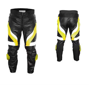 Pantalons en cuir pour moto avec logo personnalisé à vendre, nouveaux pantalons en cuir pour hommes personnalisés 2024 à prix raisonnable - Product Image 1