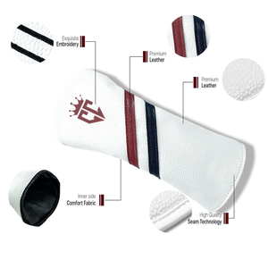 Funda de Piel Sintética para Palos de Golf con Logotipo Bordado Personalizado, Bajo MOQ, Proveedor Directo de Fábrica, Precio Económico - Product Image 6